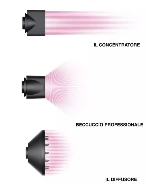 Asciugacapelli Supersonic 5 in 1 Super hair dryer